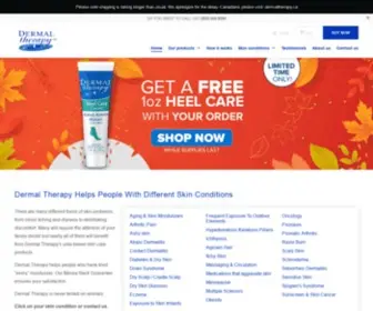 Dermaltherapy.com(Dermal Therapy Medical Grade Creams &Lotions) Screenshot