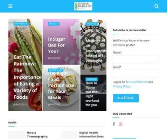 Dermaradiant.com(Skin care and ways to stay looking good) Screenshot