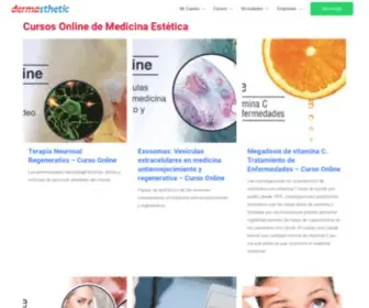 Dermasthetic.com(Cursos de Medicina Estética Online 2023) Screenshot