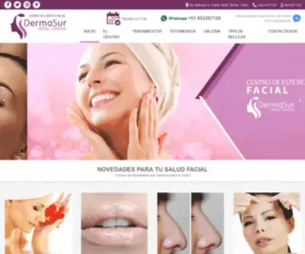 Dermasurperu.com(Centro de estética facial) Screenshot