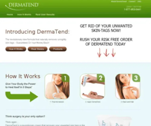 Dermatend.com(Mole Removal) Screenshot