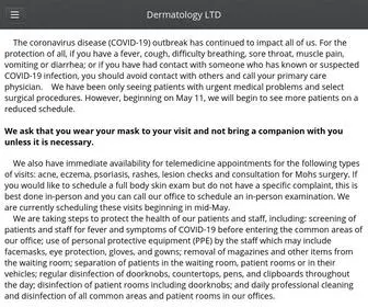 Dermatologyltd.com(Dermatology LTD) Screenshot