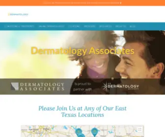 Dermatologytyler.com(Dermatology Associates of East Texas) Screenshot