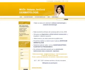 Dermatolozka.cz(MUDr. Helena Jančová DERMATOLOGIE) Screenshot