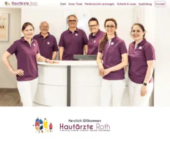 Dermazentrum-Roth.de(Hautärzte Roth) Screenshot