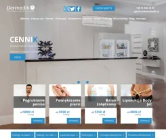 Dermedik.pl(Klinika Medycyny Estetycznej Kraków) Screenshot