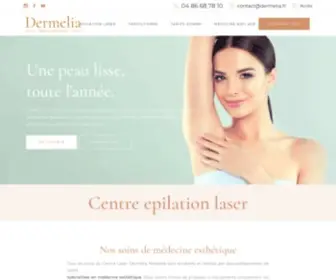 Dermelia.fr(Epilation Laser & Médecine Esthétique) Screenshot