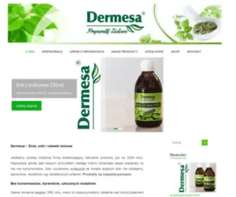 Dermesa.pl(Naturalne produkty ziołowe i tradycyjne receptury) Screenshot