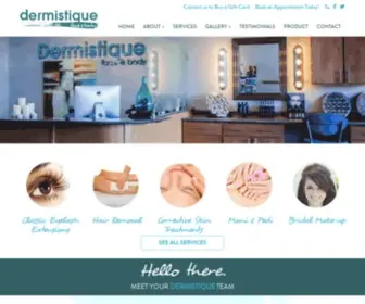 Dermistique.com(Facial Treatments Columbia MO) Screenshot