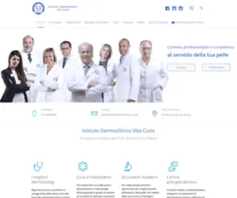 Dermoclinico.com(Istituto Dermoclinico Vita Cutis Milano) Screenshot