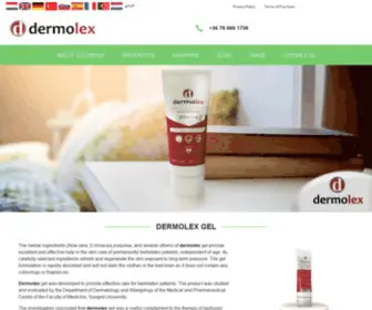 Dermolex.com(For the prevention of decubitus) Screenshot