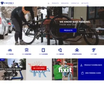 Dero.com(Dero Bike Racks) Screenshot