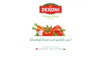 Deroni.com(Deroni Bulgarian Canned Food Company) Screenshot