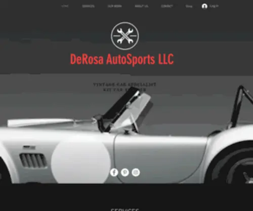 Derosaautosportsllc.com(Kit-Car builder) Screenshot