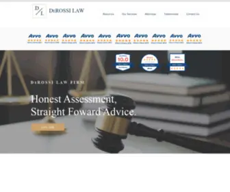 Derossilaw.com(Mario DeRossi) Screenshot