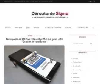 Deroutante-Sigma.fr(Déroutante Sigma) Screenshot