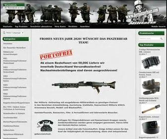 Derpanzerbaer-Militaria.de(Der Militaria) Screenshot