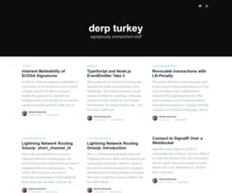 Derpturkey.com(Derp turkey) Screenshot