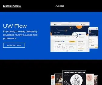 Derrekchow.com(Derrek Chow) Screenshot