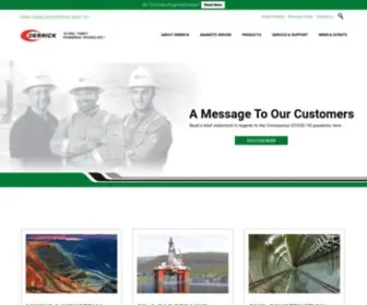 Derrickequipment.com(Derrick Corporation) Screenshot
