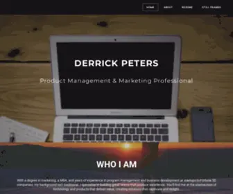 Derrickpeters.com(Derrick Peters) Screenshot