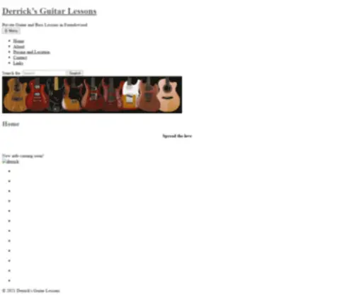 Derricksguitarlessons.com(Derrick’s Guitar Lessons) Screenshot