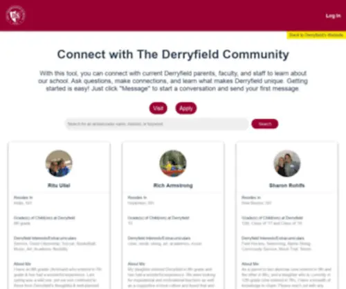 Derryfieldparents.org(PeerPal) Screenshot