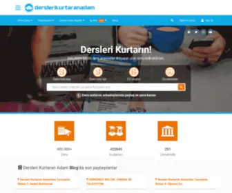 Derslerikurtaranadam.com(Türkiye'nin ders notları sitesi) Screenshot