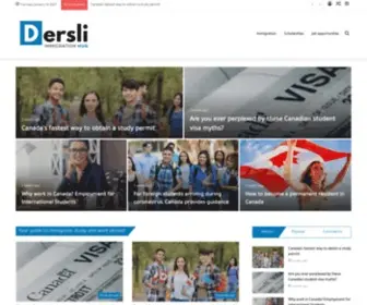 Dersli.com(Your guide to immigrate) Screenshot