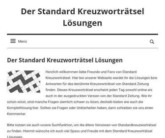 Derstandardkreuzwortraetsel.com(Der Standard Kreuzworträtsel Lösungen) Screenshot