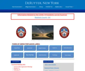 Deruyternygov.us(Town of DeRuyter) Screenshot