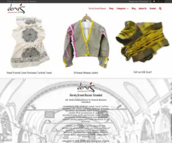 Dervis.com(Grand Bazaar Istanbul Ethnic Textile) Screenshot