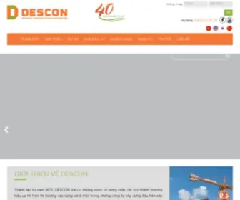 Descon.com.vn(Công Ty Cổ Phần Xây Dựng Công Nghiệp) Screenshot