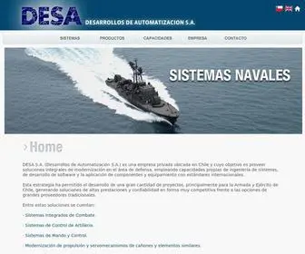 Desachile.cl(/ SISTEMAS NAVALES Y TERRESTRES) Screenshot