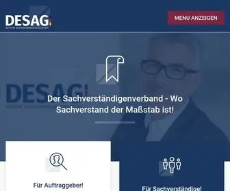 Desag.de(Sachverständigenverband) Screenshot