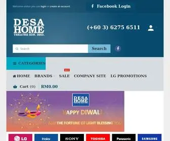 Desahome.com(Desa Home Theatre Sdn Bhd) Screenshot