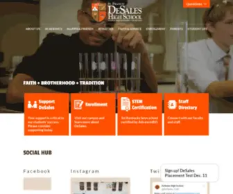 Desaleshighschool.com(DeSales High School) Screenshot