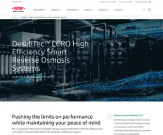 Desalitech.com(CCRO High Efficiency Smart Reverse Osmosis Systems) Screenshot