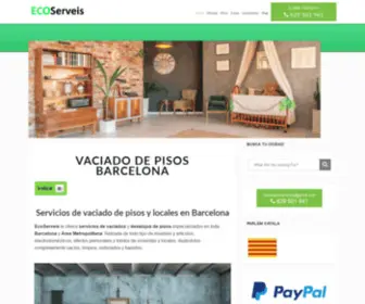 Desalojopisos.com(Vaciado de pisos BARCELONA) Screenshot