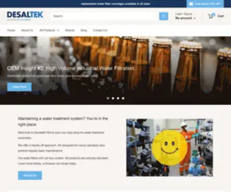 Desaltek.com.au(Water Filter Cartridges & RO Membranes) Screenshot