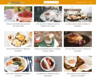 Desayunasano.com(Desayuno Sano) Screenshot