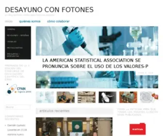 Desayunoconfotones.org(Desayuno con fotones) Screenshot