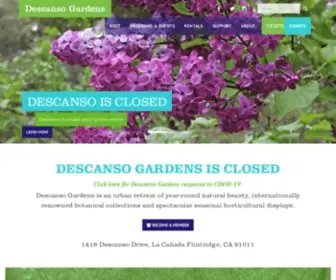 Descansogardens.org(Descanso Gardens Guild) Screenshot