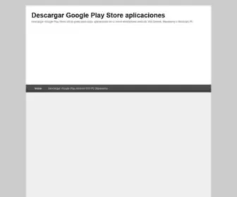 DescargargoogleplayStoreapp.com(Descargar Google Play Store aplicaciones) Screenshot