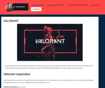 Descargarvalorant.com(De los creadores del famoso League of Legends (LOL)) Screenshot