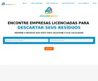 Descartelegal.com(Descarte e Transporte de Resíduos Sólidos e Industriais) Screenshot