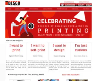 Desco.me(Printing Services in Dubai) Screenshot