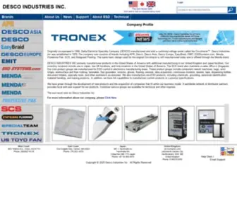 Descoindustries.com(Desco Industries Inc) Screenshot