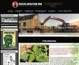Descolarisation.org(Déscolarisation) Screenshot
