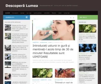 Descoperalumea.net(Un loc prin care se deschid orizonturi) Screenshot